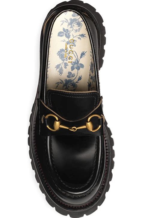 gucci harald horsebit platform loafer.